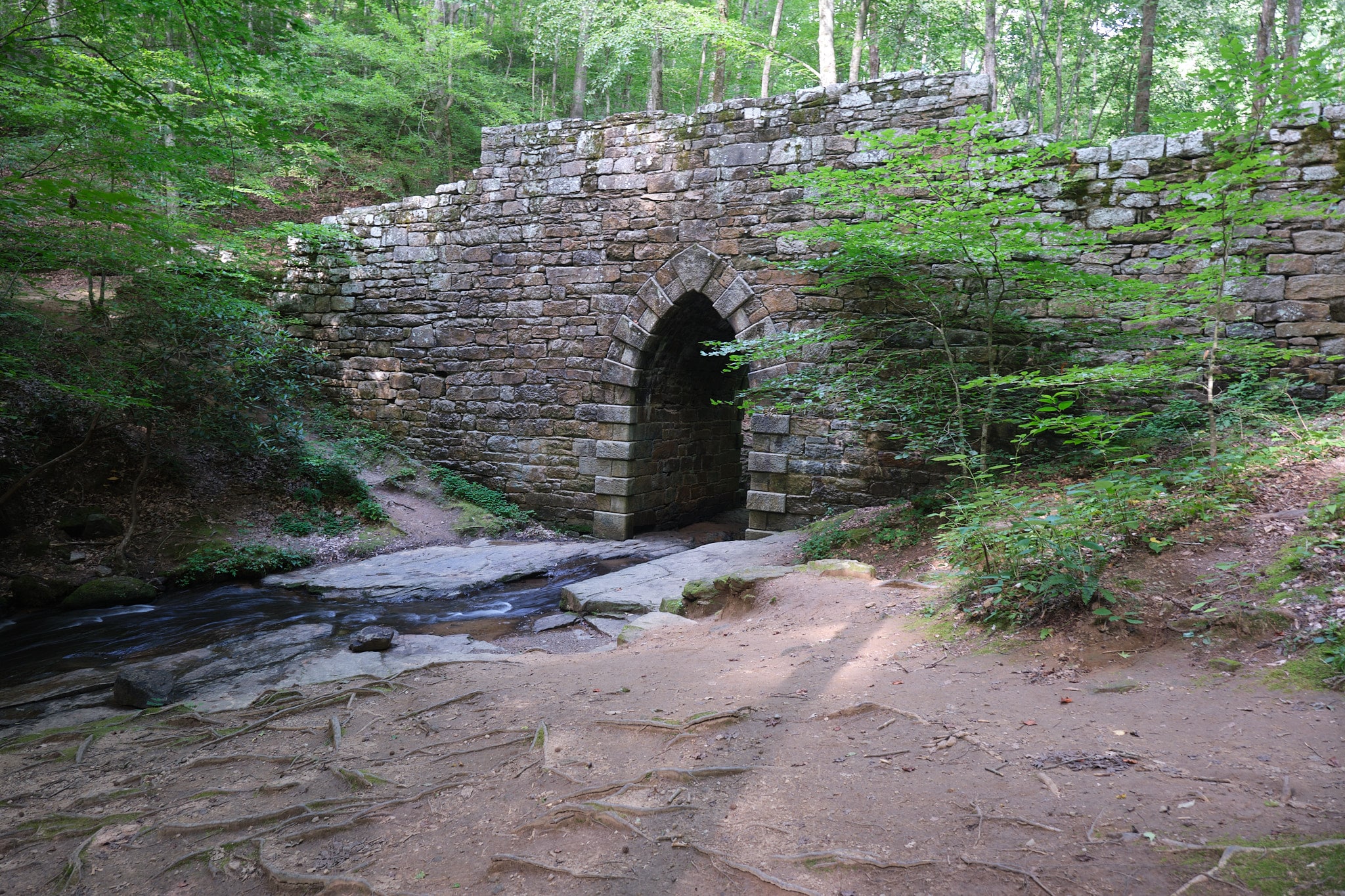 Photo of the Poinsett Bridge in Greenville, SC.